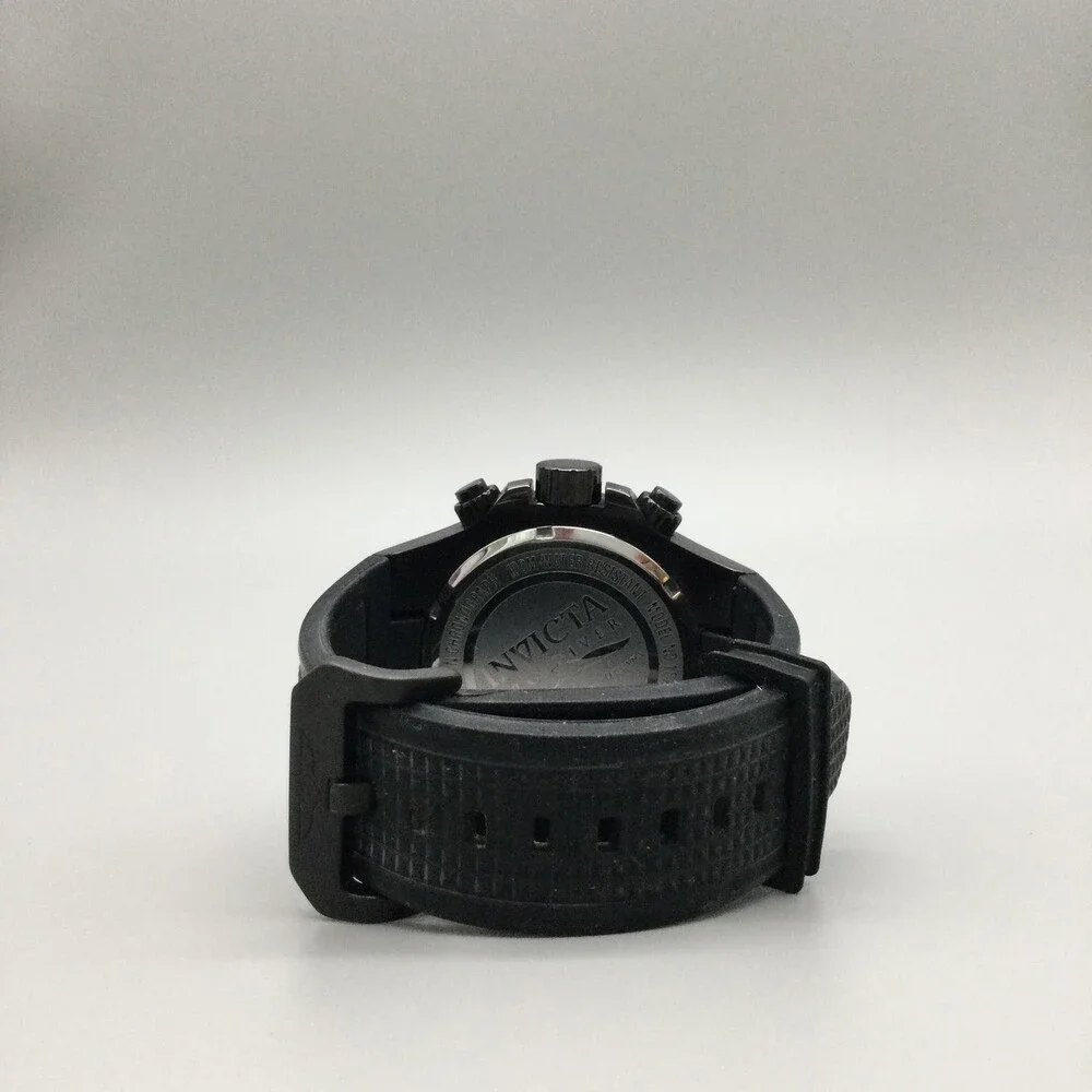Invicta Pro Diver 18741 Mens Watch 51mm Black Yellow Dial Chronograph Tritnite
